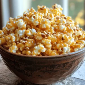 - 12 cups freshly popped popcorn - 2 cups packed brown sugar - 1/2 cup unsalted butter - 1/2 cup light corn syrup - 1/2 teaspoon baking soda - 1 teaspoon pure vanilla extract - 1/4 teaspoon sea salt - Optional: 1 cup chopped nuts The main ingredient is freshly popped popcorn. You can pop it using an air popper or on the stove. It gives the best texture. Next, we need brown sugar. This adds sweetness and depth. Unsalted butter gives richness. Light corn syrup helps the caramel stay soft and chewy. Baking soda is key. It makes the caramel light and airy. Vanilla extract adds a nice flavor. Finally, sea salt balances the sweetness. If you like, add chopped nuts for crunch. Salted peanuts or toasted almonds work great. - Medium saucepan - Mixing bowl - Baking sheet - Parchment paper - Spatula You’ll need a medium saucepan for the caramel. A mixing bowl is best for the popcorn. A baking sheet lined with parchment paper helps the caramel corn not stick. A spatula is great for mixing the caramel with the popcorn. Each serving has about 200 calories. You get carbs from the popcorn and sugar. You also get some fat from the butter and nuts. If you want a healthier version, use less sugar or try coconut oil instead of butter. This way, you keep the taste but cut back on calories. First, pop the popcorn. You can use an air popper or a stovetop method. I prefer the stovetop for a nice crunch. Measure about 12 cups of freshly popped popcorn. This is roughly 1 cup of unpopped kernels. Next, check for unpopped kernels. These can ruin your snack. It’s best to remove them from the bowl. You want every piece covered in that sweet caramel. Now, let’s make the caramel. In a medium saucepan, mix 2 cups of packed brown sugar, 1/2 cup of unsalted butter, and 1/2 cup of light corn syrup. Cook over medium heat. Stir until the mix boils. This will take a few minutes. Watch closely. You want a rich, deep caramel color. This usually takes about 4 to 5 minutes. Be careful, as the mix gets very hot. When it’s ready, remove the saucepan from the heat. Add 1/2 teaspoon of baking soda, 1 teaspoon of pure vanilla extract, and 1/4 teaspoon of sea salt. The mixture will bubble, so be cautious. Pour the caramel over the popcorn. Use a large spatula to fold and toss the popcorn. Make sure every kernel is coated. If you want extra crunch, fold in 1 cup of chopped nuts at this stage. Spread the caramel-coated popcorn evenly on a lined baking sheet. This helps it bake evenly. Make sure it’s not clumped together. Bake in your preheated oven at 250°F (120°C) for 1 hour. Stir the popcorn every 15 minutes. This helps the caramel coat evenly and prevents burning. Once baked, take it out and let it cool on the sheet. After it cools, break it into pieces and serve. Enjoy this sweet homemade treat! To get the best crunch, start with fresh popcorn. Use an air popper for light, fluffy kernels. Avoid old or stale popcorn, as it can lead to a chewy texture. When making the caramel, let it boil for 4 to 5 minutes. This helps it reach the right color and flavor. If the caramel is too soft, your popcorn may end up sticky. Stir the popcorn gently but quickly when adding caramel. This helps coat each kernel without crushing it. Amish Caramel Corn looks great in colorful bowls for parties. You can also package it in clear bags tied with ribbons for gifts. It pairs well with warm apple cider or hot chocolate in the fall. For summer, serve it with lemonade or iced tea. Try making popcorn balls for a fun twist. Just mold the caramel-coated popcorn into balls for a grab-and-go snack. Store your caramel corn in an airtight container at room temperature. This keeps it fresh for up to two weeks. If you live in a humid area, use glass jars to prevent stickiness. For longer storage, you can freeze it. Just make sure to let it cool completely before sealing it in a freezer bag. When you're ready to eat, just thaw it at room temperature. {{image_4}} You can have fun with flavor by adding different nuts or candies. Try tossing in chopped peanuts, toasted almonds, or even chocolate chips. This gives the caramel corn a nice crunch. You can also experiment with flavors, like drizzling chocolate on top. Melt some chocolate and use a spoon to swirl it over the popcorn. Let it cool, and you have a sweet treat that stands out! For those with dietary needs, there are easy swaps. You can make this recipe gluten-free by using gluten-free corn syrup. If you want a vegan option, swap the unsalted butter for coconut oil or a dairy-free butter spread. These changes keep the taste delicious while fitting your diet. Seasonal twists can make your caramel corn even more special. For the holidays, add spices like cinnamon or nutmeg to the caramel mix. This gives it a warm taste that feels festive. You can also shape the corn into holiday-themed clusters. Try using cookie cutters to create fun shapes for any holiday. These creative touches will impress your friends and family! You can find Amish caramel corn at local farmers' markets. These markets often have special booths for homemade snacks. Look for shops that focus on local goods. Many small towns have stores that sell Amish products. These shops offer authentic flavors and traditional recipes. Specialty food stores also carry this tasty treat. They often have a section for gourmet snacks. Visiting these places gives you a chance to taste before you buy. If local options are limited, many websites sell Amish caramel corn. Amazon is a popular choice for packaged versions. Other sites, like Etsy, feature homemade options from small sellers. When shopping online, check reviews for quality. Look for sellers with good ratings and detailed descriptions. This helps ensure you get a genuine product. Several brands are known for their delicious caramel corn. Some popular names include Fisher's and Amish Country Popcorn. These brands have loyal fans who rave about their taste. Many online reviews highlight flavor and crunch. Comparing brands can help you find your favorite. Try reading reviews to see what others think. This can help you make the best choice for your next snack. Amish Caramel Corn is a sweet snack that comes from Amish cooking. It has a rich history in America, especially in the Midwest. This treat combines fluffy popcorn with a crunchy, sweet caramel coating. Families often make it for gatherings and special occasions. The love for this snack shows the Amish spirit of sharing and community. Yes, you can make caramel corn ahead of time. It keeps well if stored correctly. To prep it in advance, follow these steps: - Make the caramel corn as directed. - Allow it to cool completely. - Store it in an airtight container at room temperature. This way, you can enjoy it later without losing its crunch. Homemade caramel corn can last about 1 to 2 weeks. To keep it fresh, store it in an airtight container. If you see any signs of spoilage, like a stale smell or soft texture, it's time to toss it. To reduce the sweetness of your caramel corn, you can try these tips: - Cut down on brown sugar by 1/4 cup. - Use less corn syrup, but keep in mind this may affect texture. - Add a pinch of more sea salt to balance the sweetness. These changes let you enjoy the flavor without the extra sugar rush. Yes, you can make caramel corn without corn syrup. Here are some alternatives: - Use honey or maple syrup. They add a unique flavor. - Brown rice syrup is another option that works well. - Keep in mind that these substitutes may change the texture slightly. Try these options to find what works best for your taste! Amish Caramel Corn brings unique flavor and crunch to any snack table. You need simple ingredients like popcorn, brown sugar, and butter. Follow the steps for cooking and coating to perfect your batch. Enjoy tips for storage and serving to keep your treats fresh. Don't hesitate to try variations with nuts or seasonal spices. With this guide, you're set to delight friends and family. Embrace the joy of making this timeless treat at home. Your popcorn game will never be the same!