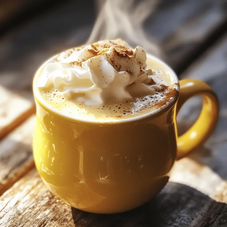 To make the perfect chai latte, you need a few simple ingredients. Here’s what you will need: - 1 cup milk (choose your preference: dairy, almond, oat, or soy) - 1 tablespoon chai tea blend (or substitute with 1 chai tea bag) - 1 tablespoon honey or maple syrup (feel free to adjust for desired sweetness) - 1/4 teaspoon ground ginger - 1/4 teaspoon ground cinnamon - 1/4 teaspoon ground cardamom - A pinch of black pepper (optional, for a spicy kick) Each ingredient adds a special touch. You can pick your favorite milk to make it creamy. The chai tea blend gives that classic flavor. Sweeteners like honey or maple syrup add just the right amount of sweetness. The spices bring warmth and a rich taste. If you like it spicy, a little black pepper can add a nice kick. You can mix and match based on what you have at home. This recipe is easy, fun, and quick. Enjoy customizing your cozy chai latte! Start by grabbing a small saucepan. Set your heat to medium. Pour in 1 cup of your chosen milk. I like using almond milk for its nutty taste. Heat it slowly until steam rises. Be careful—don’t let it boil. Boiling can ruin the milk's smoothness. If you see bubbles forming, lower the heat. This way, your milk warms gently. Once your milk is steaming, it's time to add flavor. Toss in 1 tablespoon of chai tea blend or your chai tea bag. Next, mix in the spices: 1/4 teaspoon of ground ginger, cinnamon, and cardamom. Add a pinch of black pepper if you like it spicy. Stir everything well. This step helps the spices blend nicely into the milk. Now, let your chai mixture steep. Set a timer for 3 to 5 minutes. Stir it occasionally to help release the flavors. You’ll know it’s ready when the milk turns a warm, golden color and smells amazing. After steeping, take it off the heat. If you used loose tea, strain it into your favorite mug. If you used a tea bag, just lift it out and toss it. Enjoy your aromatic chai latte! To get the right taste for your chai latte, you can change the spice levels. If you love spice, add more ground ginger or black pepper. If you prefer a milder drink, use less. The key is to find what you enjoy. You can also switch up the sweetener. Honey adds a nice floral note, while maple syrup gives a rich flavor. If you're looking for a lower-calorie option, try stevia or agave syrup. Just remember to stir in your sweetener well so it blends nicely. Frothing milk can take your chai latte to the next level. You can use a handheld frother, a whisk, or even shake the milk in a jar. Heat your milk first, then froth it. This helps create a nice, creamy texture. If you want to top your latte with whipped cream, use heavy cream for the best results. Chill your bowl and beaters before whipping. This helps the cream whip up faster. Once it's fluffy, spoon it on top of your chai latte and sprinkle with cinnamon for a pretty finish. {{image_4}} You can easily make a dairy-free chai latte. Here are some great plant-based milk choices: - Almond milk - Oat milk - Soy milk - Coconut milk Each option brings its own taste. Almond milk is nutty, oat milk is creamy, and soy milk has a smooth texture. Choose what you like best. Want to spice things up? You can add more flavor to your chai latte. Here are some fun ideas: - A pinch of nutmeg for warmth - A splash of vanilla extract for sweetness - A bit of clove for a unique twist These spices can create a cozy twist to your drink. Experiment to find what makes your taste buds happy. An iced chai latte is a refreshing treat. Here’s how to serve it chilled: 1. Follow the recipe to make your chai latte. 2. Let it cool for a bit after steeping. 3. Pour the latte over a glass filled with ice. This way, you enjoy the same great flavor, but with a cool twist for a hot day! If you have leftover chai latte, you can store it in the fridge. Use an airtight container to keep it fresh. It will last for up to three days. Before you store it, let it cool down to room temperature. If you added whipped cream or frothy milk, I suggest you skip it for storage. Add those toppings fresh when you are ready to enjoy your drink again. To reheat your chai latte, use a microwave or a small saucepan. If you use the microwave, heat in short bursts of 30 seconds. Stir it between each burst. This way, you keep the flavor and avoid hot spots. If you choose the saucepan, warm it over low heat. Stir gently until it is hot. Do not let it boil. Enjoy your cozy chai latte just like you made it fresh! Yes, you can! Honey and maple syrup are great choices, but other sweeteners work too. Here are some options: - Agave nectar: A mild, low-glycemic sweetener. - Stevia: A no-calorie option that is quite sweet. - Brown sugar: Adds a rich flavor, similar to molasses. - Coconut sugar: A more natural, less refined choice. Feel free to adjust sweetness to fit your taste. Start with a little, then add more if needed. You can make a chai latte using a microwave! Here’s how: 1. Heat the milk: Pour milk into a microwave-safe cup. Heat it for about 1-2 minutes. 2. Add the tea and spices: Stir in chai tea blend or tea bag, ginger, cinnamon, cardamom, and black pepper. 3. Steep: Let it sit for 3-5 minutes. Stir a couple of times to mix well. 4. Sweeten: Remove the tea bag or strain the tea. Stir in your sweetener. You can also use a French press or a milk frother for this method! Choosing the right chai tea makes a big difference. Here are some tips: - Loose leaf chai: This usually gives the best flavor. Look for blends with whole spices. - Chai tea bags: Convenient but may lack depth in flavor. Brands like Tazo or Stash are good. - Spice level: Pick a blend that matches your taste. Some are mild, while others pack a punch. - Organic options: These can offer fresher flavors and are better for the environment. Experiment with different brands to find what you love! You learned how to make a delicious chai latte with various options and tips. From dairy to plant-based milk, the choice is yours. Follow the steps to heat milk, add spices, and steep the mix for great flavor. I shared tips for balance and making foam too. Experiment with variations and store leftovers easily. Enjoy your chai latte adventure, and don’t hesitate to get creative with flavors!