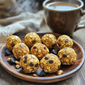 To make Pumpkin Spice Energy Oat Balls, you need a few simple ingredients. Here’s what you will need: - 1 cup rolled oats - 1/2 cup pumpkin puree - 1/4 cup almond butter - 1/4 cup honey or maple syrup - 1 teaspoon pumpkin pie spice - 1/2 teaspoon vanilla extract - 1/4 cup chopped walnuts or pecans (optional) - 1/4 cup dark chocolate chips or raisins - A pinch of salt These ingredients come together to create a tasty and healthy snack. Rolled oats provide fiber and energy. Pumpkin puree adds moisture and a rich flavor. Almond butter gives a creamy texture and healthy fats. Honey or maple syrup sweetens the mix, while pumpkin pie spice gives that warm, autumn taste. You can adjust the sweetness by choosing your favorite sweetener. The vanilla extract enhances the flavors. Adding walnuts or pecans gives a nice crunch, but it’s optional. Dark chocolate chips or raisins can add a touch of sweetness, too. Make sure to have everything ready before you start mixing. You’ll love how easy this recipe is! - Mixing the Base Ingredients First, grab a large bowl. Add 1 cup of rolled oats, 1/2 cup of pumpkin puree, 1/4 cup of almond butter, and 1/4 cup of honey or maple syrup. Mix everything well until it blends into a smooth texture. - Enhancing Flavor with Spices Next, add 1 teaspoon of pumpkin pie spice, 1/2 teaspoon of vanilla extract, and a pinch of salt. Stir until the spices are mixed in. You will enjoy the warm, cozy smell that fills your kitchen. - Incorporating Textural Add-Ins If you want more crunch, fold in 1/4 cup of chopped walnuts or pecans. You can also add 1/4 cup of dark chocolate chips or raisins. Mix gently so that these add-ins spread evenly through the mixture. - Shaping the Mixture Now, take small portions of the mixture. Roll them into balls, about 1 inch wide. If your hands feel sticky, wet them with a little water. It helps make shaping easier. - Refrigeration for Firmness Place the oat balls on a baking sheet lined with parchment paper. Leave some space between them. Once done, put the tray in the fridge for at least 30 minutes. This will help them firm up and maintain their shape. Achieving the Right Consistency To get the perfect texture, mix your ingredients well. Start with the oats, pumpkin puree, and almond butter. Stir until smooth. This makes sure the oats soak in the moisture. You want a thick, but not dry mixture. If it feels too thick, add a bit of honey or maple syrup. This will help bind it all together. Avoiding Stickiness If your mixture is too sticky, wet your hands with water before rolling. This helps prevent the mixture from sticking to your skin. A little moisture goes a long way. You can also chill the mix for a few minutes before shaping. Chilling makes it easier to handle. Decorating for Appeal Make your oat balls look special by arranging them on a nice plate. You can sprinkle some pumpkin pie spice on top for a festive touch. Adding chia seeds or nuts gives them extra flair. A colorful arrangement makes them fun to eat. Pairing Suggestions These oat balls taste great with a warm drink. Herbal chai or pumpkin spice tea are perfect choices. They balance the sweet and spicy flavors well. You can also enjoy them with a piece of fruit for a healthy snack time. {{image_4}} You can change the nut butter in this recipe. Here are two great options: - Peanut Butter: This adds a rich, nutty flavor. It blends well with pumpkin spice. Just swap it for almond butter in equal amounts. - Cashew Butter: This nut butter is creamy and smooth. It provides a mild taste that complements the pumpkin perfectly. Use the same amount as almond butter. Adding new flavors can make your energy oat balls even more fun. Here are two simple ideas: - Adding Different Spices: You can try cinnamon, nutmeg, or even ginger. Each spice brings a unique twist. Just start with a small pinch and adjust to your taste. - Using Seasonal Ingredients: Fresh ingredients can boost flavor. Try using ripe bananas or apples when they are in season. You can mash them into the mix for added sweetness and moisture. Store your Pumpkin Spice Energy Oat Balls in an airtight container. This keeps them fresh and moist. You can use glass containers or plastic ones with tight lids. These oat balls last in the fridge for up to one week. After that, they may lose their taste and texture. To freeze your oat balls, first, make sure they are fully chilled. Place the balls in a single layer on a baking sheet. Freeze them for about one hour. Once they are firm, transfer them to a freezer-safe bag or container. This method helps prevent them from sticking together. For thawing, simply take out the amount you need. Leave them in the fridge overnight or let them sit at room temperature for about 30 minutes. Enjoy your tasty snack any time! Yes, you can. Just use gluten-free rolled oats. They work the same way. These energy oat balls last up to one week in the fridge. Keep them in an airtight container. Absolutely! Maple syrup and honey both work well. You can try agave syrup too. Sunflower seed butter is a great choice. It has a similar texture and taste. Yes! Use seed butter or coconut butter instead of nut butter for a nut-free snack. This blog post explored making tasty oat balls with simple steps and great ingredients. We discussed mixing, shaping, and storing them. You learned fun tips for flavor and presentation. Remember, you can customize these treats with ease. Try different nut butters or seasonal spices to match your taste. These oat balls are not just easy to make but are also healthy snacks you can enjoy anytime. Enjoy creating your own delicious versions and sharing them with others!