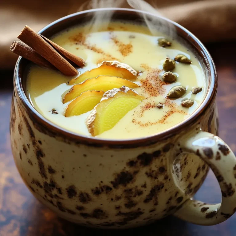 To make a great spiced chai latte, you need: - 2 cups water - 2 cups milk (dairy, almond, soy, or oat) - 2 tablespoons loose black tea or 4 teabags - 1 inch fresh ginger, sliced thinly - 4 green cardamom pods, gently crushed - 4 whole cloves - 1 cinnamon stick - 2 tablespoons honey or maple syrup - A pinch of freshly ground black pepper Each ingredient adds its own special flavor. The black tea gives a strong base. Ginger adds warmth and spice. Cardamom, cloves, and cinnamon bring a sweet aroma. The black pepper gives a tiny kick that makes it exciting. You can choose any milk you like. Each type brings a different taste and texture. Here are some options: - Dairy milk for a creamy finish - Almond milk for a nutty flavor - Soy milk for a rich texture - Oat milk for a smooth and sweet taste I often use almond milk. It gives a nice nutty flavor that pairs well with spices. Soy milk is great if you want a rich drink. Choose what you enjoy most! Sweeteners can change how your chai tastes. You have a few choices: - Honey for a natural sweetness - Maple syrup for a rich, earthy flavor I prefer honey. It mixes well and adds depth. You can adjust how much you use based on your taste. Start with 2 tablespoons and add more if you like it sweeter. Start by pouring 2 cups of water into a medium saucepan. Turn the heat to high. Wait for the water to come to a rolling boil. Once it boils, add the thinly sliced ginger, crushed cardamom pods, whole cloves, and the cinnamon stick. These spices give your chai a warm, inviting flavor. Lower the heat a bit and let it simmer for 5 to 7 minutes. This time lets the spices infuse well. If you are using loose black tea, add it directly into the saucepan with the spices. If you prefer tea bags, prepare them in a cup of hot water separately. Either way, keep the mixture simmering for another 5 minutes. This step helps the tea absorb the spicy flavors. The aroma will fill your kitchen and make your mouth water! Now, pour in your choice of milk, whether it's dairy, almond, soy, or oat. Increase the heat slightly to bring the mix back to a gentle simmer. Stir it occasionally to stop the milk from burning. Once it simmers, remove the saucepan from the heat. Use a fine-mesh sieve to strain the tea into a large teapot or pitcher. Discard the solid spices and tea leaves or bags. Lastly, add honey or maple syrup along with a pinch of freshly ground black pepper. Stir well until it's all mixed in. Now, serve your warm chai in your favorite mugs. For a nice touch, sprinkle a bit of cinnamon on top. Enjoy this cozy drink! To make a great spiced chai latte, the spice blend matters. Use fresh spices when you can. Fresh ginger adds a warm kick. Crush cardamom pods gently to release their flavor. Whole cloves and cinnamon sticks bring a sweet aroma. You can adjust the spice amounts based on your taste. If you like it spicier, add more ginger or black pepper. For a milder flavor, use less of these spices. Always taste as you go to find your perfect mix. If you have extra chai latte, store it in the fridge. Use a sealed jar or container. It will stay fresh for about three days. To reheat, pour it into a saucepan. Warm it gently over low heat. Stir it well to mix any settled spices. You can also heat it in the microwave for quick warming. Just be careful not to overheat, as it may scald. Sweetness is key in chai lattes. I recommend starting with two tablespoons of honey or maple syrup. Taste it after mixing, and add more if you like. If you're looking for a different flavor, try adding a splash of vanilla extract. This adds depth without overpowering the spices. If you prefer it less sweet, reduce the syrup or honey. Remember, the beauty of homemade chai is that you can make it just how you love it! {{image_4}} You can easily make a vegan or dairy-free spiced chai latte. Just swap the milk. Use almond, soy, or oat milk. These options give the drink a unique flavor and creamy texture. They blend well with the spices too. Remember, the base recipe stays the same. Just adjust the milk choice. You can add fun flavors to your chai latte. Vanilla gives a sweet and warm touch. A dash of nutmeg adds a nice twist. You can even try adding a splash of coconut milk for richness. Cinnamon is another great option. Experiment and find what you like best. If you want a cool drink, try an iced chai latte. Prepare the chai mixture just like in the hot version. After straining, let it cool. Pour it over ice and add your milk. This makes a refreshing drink for warm days. You can also top it with whipped cream for a fun treat. To keep your homemade spiced chai latte fresh, store it in an airtight container. Let it cool to room temperature first. Then, place it in the fridge. Consume it within 3 to 5 days for the best taste and quality. When you are ready to enjoy your chai latte again, pour it into a saucepan. Heat it on low. Stir gently to warm it evenly. Avoid boiling, as it can change the flavor. You can also use the microwave. Heat it in short bursts, stirring in between. This way, you keep the drink warm without scorching it. You can freeze chai concentrate for later use. After making your chai, let it cool completely. Pour it into ice cube trays and freeze. Once frozen, transfer the cubes to a freezer-safe bag. This method helps save space. When you want a chai latte, simply pop a few cubes into hot milk. Enjoy a quick and delicious drink! For chai lattes, I recommend using black tea. Assam or Darjeeling are great choices. These teas have strong flavors that blend well with spices. If you prefer a lighter taste, you can try green tea. Just remember, the stronger the tea, the more flavor it brings to your drink. Yes, you can use ground spices for chai lattes. Ground spices are easier to find and save time. However, whole spices give a fresher and stronger flavor. If you use ground spices, reduce the amount by half. For example, use 1/2 teaspoon of ground ginger instead of 1 inch of fresh ginger. To make a lower-calorie chai latte, choose unsweetened almond or oat milk. These options have fewer calories than whole milk. You can also reduce or skip the sweetener. If you want some sweetness, try using stevia or a sugar substitute. This way, you can enjoy your chai without the extra calories. You can make a great spiced chai latte at home. We covered key ingredients, milk choices, and sweeteners. I shared step-by-step instructions to boil, infuse, and strain. Tips for the right spice blend and storage were given. You also learned about vegan options and flavor add-ins. Enjoy your hot or iced chai at any time. With these tips, you'll impress friends and family. Now it’s your turn to create and savor your favorite cup!