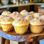 To make the cinnamon sugar donut muffins, you need these simple ingredients: - 1 ½ cups all-purpose flour - 1 cup granulated sugar - 2 teaspoons baking powder - ½ teaspoon baking soda - ½ teaspoon salt - 1 teaspoon ground cinnamon - ½ cup whole milk - ⅓ cup vegetable oil - 1 large egg - 1 teaspoon vanilla extract - ¼ cup unsalted butter, melted (for coating) - Additional cinnamon-sugar mixture: ½ cup granulated sugar + 2 tablespoons ground cinnamon Each ingredient plays a key role in this recipe. The flour provides structure, while the sugar adds sweetness. Baking powder and baking soda help the muffins rise. Salt enhances flavor, and cinnamon gives that warm, cozy touch. Whole milk keeps the muffins moist, and vegetable oil makes them tender. The egg binds everything together, and vanilla adds depth. Finally, the melted butter and cinnamon-sugar mixture create that tasty, crunchy topping. Gather these ingredients, and you are ready to bake! First, set your oven to 350°F (175°C). This heat is perfect for baking. Next, grab a standard muffin tin. You can use paper liners or spray it lightly with non-stick spray. This stops the muffins from sticking. Now, take a large mixing bowl. Add 1 ½ cups of all-purpose flour, 1 cup of granulated sugar, 2 teaspoons of baking powder, ½ teaspoon of baking soda, ½ teaspoon of salt, and 1 teaspoon of ground cinnamon. Use a whisk to combine everything well. You want no dry clumps in the mix. In another bowl, combine ½ cup of whole milk, ⅓ cup of vegetable oil, 1 large egg, and 1 teaspoon of vanilla extract. Whisk these ingredients together until they blend smoothly. This mixture brings moisture to your muffins. Gradually pour the wet mix into the dry ingredients. Use a spatula or wooden spoon to stir gently. Mix until just combined. It's okay if a few lumps remain. Overmixing can make the muffins tough. Spoon the batter into each muffin cup. Fill them about ¾ full. You should have enough for about 12 muffins. This will allow them to rise without overflowing. Place the muffin tin in your preheated oven. Bake for 18-20 minutes. To check if they are done, insert a toothpick into a muffin. If it comes out clean, they are ready. Let them cool in the tin for about 5 minutes. While the muffins cool, mix ½ cup of granulated sugar with 2 tablespoons of ground cinnamon in a small bowl. Stir until it looks uniform. This topping adds a sweet crunch. After cooling, take each muffin out of the tin. Dip the tops into ¼ cup of melted unsalted butter. Then roll them in the cinnamon-sugar mix. Make sure they are well coated. Place the muffins on a wire rack. This helps them cool slightly before serving. Enjoy your warm, tasty treats! To get a soft and fluffy muffin, focus on the right balance of ingredients. Use the correct amount of flour, as too much can make them dense. The combination of whole milk and oil adds moisture. This keeps your muffins tender and light. Remember, muffins should have a slightly crumbly texture, not too dry or wet. Accurate measurements matter. Use a dry measuring cup for flour and sugar. Spoon the flour into the cup instead of scooping it. This prevents packing the flour, which can lead to too much flour in your mix. Use a scale for precise amounts if you have one. It makes baking much easier. Mix your batter gently. Overmixing creates tough muffins. When you combine wet and dry ingredients, stir just until you see no dry flour. A few small lumps are okay. They will bake out and help keep your muffins soft. Use a standard muffin tin for this recipe. Silicone liners or parchment paper work well to prevent sticking. A whisk helps blend wet ingredients smoothly. A spatula is great for mixing without overmixing. Finally, keep a toothpick handy to check for doneness. It’s a simple but effective tool! {{image_4}} You can spice up your cinnamon sugar donut muffins easily. Here are some fun ideas: - Chocolate Chips: Add ½ cup of chocolate chips to the batter. - Nutmeg: Swap some cinnamon for nutmeg for a warm twist. - Fruit Zest: Try adding lemon or orange zest for a fresh flavor. - Nuts: Chopped walnuts or pecans give a nice crunch. If you need gluten-free muffins, use a gluten-free flour blend. This blend can replace regular flour in a 1:1 ratio. Make sure to check for a blend that includes xanthan gum. This adds structure to the muffins. To make these muffins dairy-free, swap whole milk for almond milk or oat milk. Use a dairy-free butter for coating the muffins. This keeps the texture rich and tasty without the dairy. Enjoy these delicious options! To keep your cinnamon sugar donut muffins fresh, store them in an airtight container. This helps keep them moist and soft. You can also use plastic wrap if you don't have a container. Place them at room temperature for up to three days. If you want them to last longer, consider freezing them. To freeze your muffins, first let them cool completely. Then, wrap each muffin tightly in plastic wrap. Place the wrapped muffins in a freezer-safe bag or container. They can stay frozen for about three months. When you want one, just take it out of the freezer. To reheat a muffin, you can use the microwave or the oven. For the microwave, place the muffin on a plate and heat it for 10-15 seconds. If you prefer using an oven, preheat it to 350°F (175°C). Then, wrap the muffin in aluminum foil and bake for about 5-10 minutes. This warms it up and keeps it soft. Enjoy your tasty treat! You can use melted coconut oil or canola oil. Both give a nice flavor and texture. Applesauce is another healthy option. It adds moisture without extra fat. Yes, you can use brown sugar. It will add a richer taste. The muffins may turn a bit darker too. Adjust the amount to your taste. Check for a toothpick test. Insert a toothpick in the center of a muffin. If it comes out clean, your muffins are ready. They should be lightly golden on top. Yes, you can. Use a flax egg or applesauce instead. Mix 1 tablespoon of flaxseed meal with 2.5 tablespoons of water. Let it sit for 5 minutes. This will bind your muffins well. These muffins stay fresh for about 2-3 days. Keep them in an airtight container at room temperature. For longer storage, you can freeze them for up to 3 months. You learned how to make delightful cinnamon sugar muffin donuts. We covered essential ingredients, clear steps, and helpful tips. You can explore fun variations to fit your needs. With storage and reheating tips, your muffins will stay fresh longer. Baking is meant to be enjoyable, so don’t stress! Try these muffins for a tasty treat, and share them with friends. You’ll love how simple and satisfying they are. Happy baking!