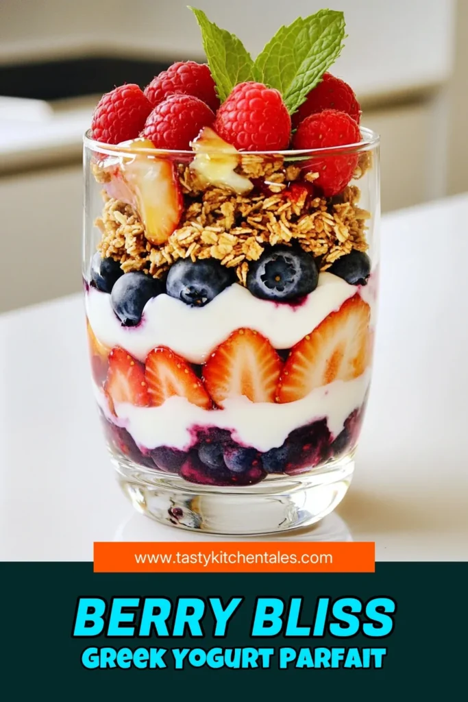 Indulge in a delicious and healthy treat with our Greek Yogurt Berry Bliss Parfait! This easy recipe combines creamy Greek yogurt, fresh mixed berries, and crunchy granola in beautiful layers. Perfect for breakfast or a snack, it’s a delightful way to start your day or satisfy your sweet cravings. Click to discover how to make this refreshing parfait today! #GreekYogurt #HealthyRecipes #BerryParfait #FoodieDelight