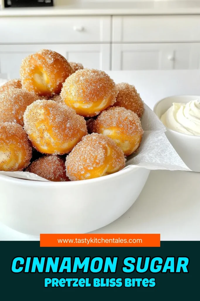 Indulge in the ultimate snack with these delicious Cinnamon Sugar Pretzel Bites paired with a creamy cream cheese dip! Perfect for sharing, these warm, soft bites are easy to make and will elevate any gathering. Get ready to impress your friends and family with this delightful recipe. Click to discover the full recipe and make your next snack time a hit! #PretzelBites #CinnamonSugar #SnackRecipes #EasyBaking