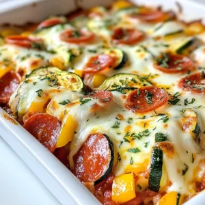 Zucchini Pizza Casserole Flavorful and Simple Recipe