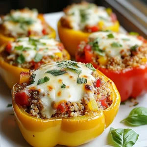 - 4 large bell peppers (red, yellow, orange, or green) - 1 cup cooked quinoa or fluffy rice - 1 pound lean ground turkey or ground beef - 1 small onion, finely diced - 2 cloves garlic, minced - 1 can (14 oz) diced tomatoes, drained - 1 cup shredded mozzarella cheese, plus extra for topping - 1 teaspoon Italian seasoning blend - &frac12; teaspoon red pepper flakes (optional) - Salt and freshly cracked pepper to taste - Fresh basil leaves for garnish When picking bell peppers, choose ones that feel heavy for their size. Look for bright colors and smooth skin. Fresh peppers will add a sweet crunch to your dish. For the meat, lean ground turkey is a healthy choice. It will keep the dish lighter but still delicious. If you prefer beef, use lean ground beef to keep it tasty and not too greasy. Use fresh garlic and onion. They bring a rich flavor that you can&rsquo;t replace with powders. Canned tomatoes should be whole or diced, not seasoned. This gives you control over the flavor. For cheese, fresh mozzarella melts better and adds creaminess. If you want a kick, add red pepper flakes, but adjust to your taste. Italian cooking shines with fresh, simple ingredients. Bell peppers have a sweet, mild taste. They soften beautifully when cooked. Quinoa or rice adds texture and a nutty flavor. Ground turkey or beef brings heartiness to the meal. Onion and garlic are staples in Italian dishes. They add depth and aroma. Tomatoes provide acidity and sweetness, balancing the flavors. Italian seasoning blends herbs like oregano, basil, and thyme, creating a warm, savory taste. Fresh basil leaves at the end give a burst of freshness, brightening each bite. {{ingredient_image_2}} First, set your oven to 375&deg;F (190&deg;C). This temperature helps cook the peppers just right. Next, take four large bell peppers. You can pick red, yellow, orange, or green ones. Slice off the tops and remove the seeds and membranes. Drizzle the insides with olive oil. Sprinkle a little salt inside too. Stand them upright in a baking dish to get ready for stuffing. In a large skillet, heat one tablespoon of olive oil over medium heat. Add one small onion, finely diced. Cook the onions until they look clear and soft, which takes about five minutes. Then, add two cloves of minced garlic. Saut&eacute; for one more minute. You&rsquo;ll know it&rsquo;s ready when it smells great. Now it&rsquo;s time for the fun part. Add one pound of ground turkey or ground beef to the skillet. Break it apart with a spatula. Cook it for about seven to ten minutes until it turns brown. Then, stir in one can of diced tomatoes, drained, along with one cup of cooked quinoa or rice. Sprinkle in one teaspoon of Italian seasoning and &frac12; teaspoon of red pepper flakes for some heat. Add salt and freshly cracked pepper to taste. Mix everything well and let it cook for another two to three minutes. Finally, take the skillet off the heat and stir in &frac12; cup of shredded mozzarella cheese. This will make your filling creamy and tasty. Now, you&rsquo;re ready to stuff your peppers! When stuffing your peppers, choose firm ones. This ensures they hold up well. Cut the tops off and remove seeds gently. Lightly coat the insides with olive oil. This adds flavor and helps with cooking. Press the filling down snugly. This prevents gaps and helps flavors meld. To get tender peppers, start by preheating your oven to 375&deg;F. Bake covered for the first 25 minutes. This steams them and cooks the filling. After that, uncover and bake for another 10-15 minutes. This browns the cheese and adds a nice texture. Adding herbs can boost flavor. Fresh basil or parsley works well. You can also add chopped olives for a briny taste. If you like heat, toss in jalape&ntilde;os or more red pepper flakes. Experiment with different cheeses. Feta or goat cheese can add a unique twist. Pro Tips Choose Colorful Peppers: Opt for a mix of vibrant bell pepper colors to create a visually appealing dish that also offers different flavor profiles. Perfectly Drain Tomatoes: Ensure you drain the diced tomatoes thoroughly to prevent the filling from becoming too watery, which can lead to soggy peppers. Experiment with Fillings: Feel free to swap out the quinoa or rice for other grains like farro or barley, or add different vegetables to the filling for added texture and nutrition. Make Ahead: Prepare the stuffed peppers in advance, cover them tightly, and refrigerate. Bake them when you're ready for a quick and delicious meal. {{image_4}} You can easily make stuffed peppers vegetarian or vegan. Swap ground meat for cooked quinoa, lentils, or black beans. These options add protein and fiber. For a vegan cheese alternative, use cashew cheese or nutritional yeast. You can also add chopped mushrooms or zucchini for more texture. This makes your dish colorful and healthy. Feel free to mix it up with different meats or grains. Try ground chicken or sausage instead of turkey or beef. Each meat gives a unique taste. You can also use farro or barley instead of rice or quinoa. These grains add a nutty flavor and chewy texture. Experimenting with ingredients can lead to delightful surprises. Spices and herbs can change everything. Add cumin or smoked paprika for a warm twist. Fresh herbs like parsley or oregano brighten the dish. If you want heat, try jalape&ntilde;os or chili powder. Don&rsquo;t be afraid to play with flavors. Each twist can make your stuffed peppers exciting and new. To keep your stuffed peppers fresh, place them in an airtight container. Make sure to let them cool first. Store them in the fridge. They will stay good for about 3 to 4 days. If you want to keep them longer, consider freezing. Freezing stuffed peppers is easy and smart. First, let them cool completely. Then, wrap each pepper in plastic wrap. Place them in a freezer-safe bag or container. They will last for up to 3 months. When you&rsquo;re ready to eat, just thaw them overnight in the fridge. Reheating stuffed peppers can bring back their original flavor. You can use the oven for best results. Preheat your oven to 350&deg;F (175&deg;C). Place the peppers in a baking dish and cover with foil. Heat for about 20-25 minutes until warm. You can also use the microwave. Just place them on a microwave-safe plate and heat in short bursts. Always check to avoid overcooking. Yes, you can use many types of peppers. While I love bell peppers for their sweetness, you can try poblano or jalape&ntilde;o. These peppers add a different flavor and a little heat. Just make sure they are large enough to stuff. Cut the tops off and remove seeds as you would with bell peppers. You can prepare stuffed peppers a day in advance. Simply follow the recipe until you stuff the peppers. Cover them tightly and store them in the fridge. When you are ready to bake, remove them from the fridge and let them sit for about 30 minutes. Then bake as directed. This saves time and makes dinner easy. Italian stuffed bell peppers pair well with many sides. Serve them with a fresh salad for a light meal. Garlic bread is another favorite that adds a nice crunch. You can also add pasta on the side for a more filling dinner. A simple marinara sauce can be drizzled on top for extra flavor. This post covered how to make delicious Italian stuffed peppers. You learned about essential ingredients, tips for choosing them, and flavor profiles. I detailed step-by-step cooking methods for perfect results. We explored variations, including vegetarian options and exciting flavor twists. Lastly, we discussed storage, reheating, and answers to common questions. With these tips, you're ready to create your own tasty dishes. Enjoy making and sharing your stuffed peppers!