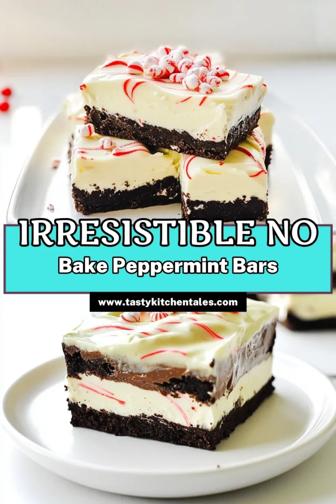 Indulge in the festive spirit with these easy No Bake Peppermint Oreo Bars! Made with crushed Oreos, creamy filling, and a swirl of white chocolate, these delightful treats are perfect for holiday gatherings. Enjoy a delicious blend of flavors without turning on the oven! Click through for the full recipe and tips to make your dessert shine this season. Get ready to impress your guests! #NoBakeDessert #PeppermintTreats #HolidayBaking #OreoBars