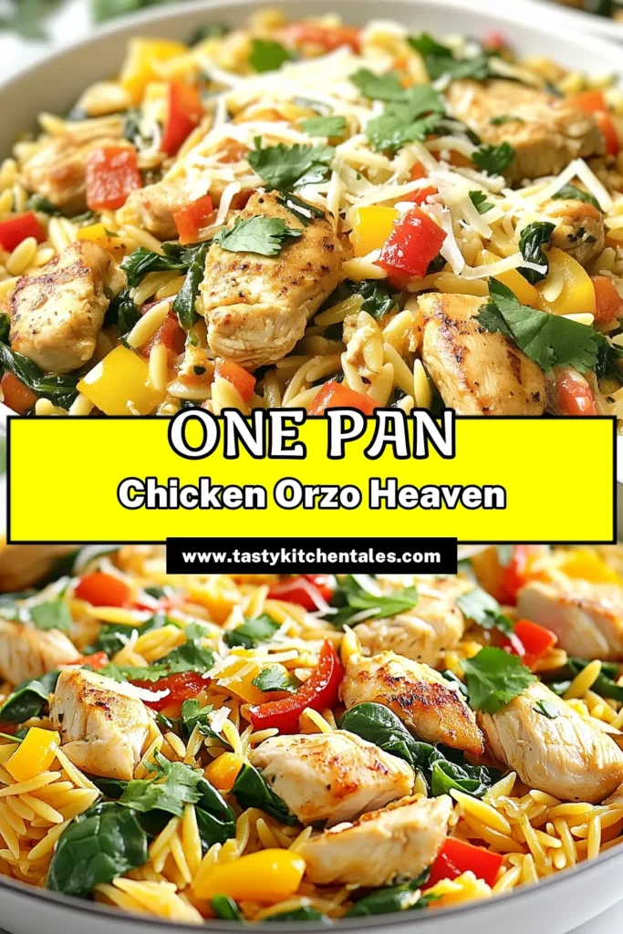 Discover the delicious Monterey Chicken Orzo Skillet, a perfect blend of flavors in one easy meal! This healthy chicken and pasta skillet combines tender chicken, orzo pasta, and melted Monterey Jack cheese for a satisfying dish. Ideal for busy weeknights, this recipe falls under one-pan chicken recipes that will impress your family. Try this easy orzo recipe today and simplify your dinner routine! Save this for later! #MontereyChickenOrzo #SkilletMealsWithCheese #EasyOrzoRecipes #HealthyChickenRecipes