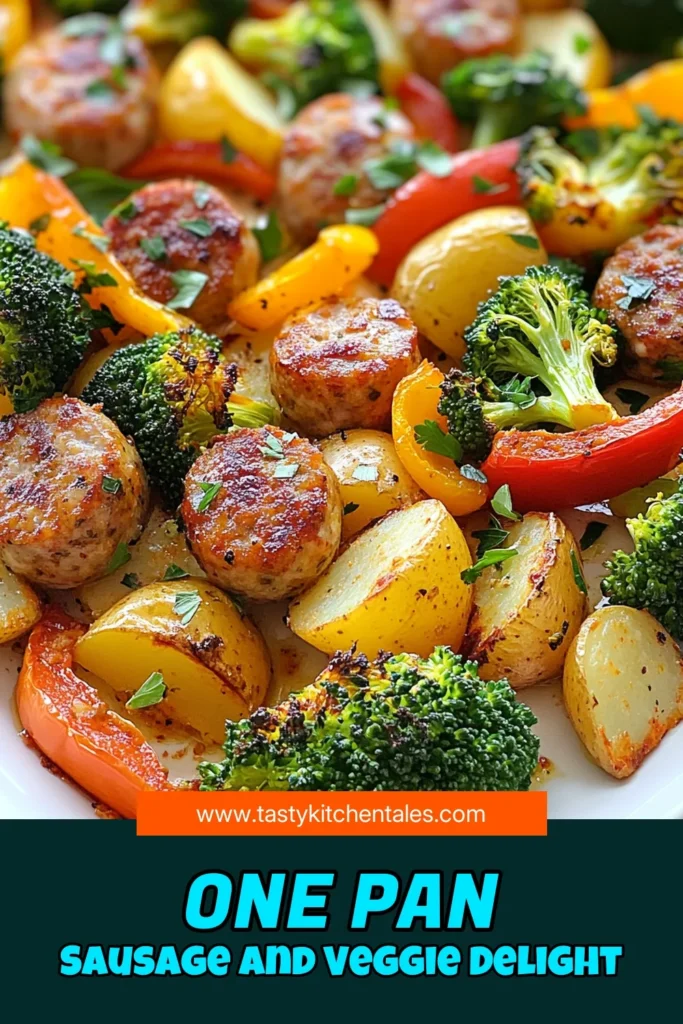 Looking for a quick and healthy meal? Try this delicious sausage and veggie sheet pan recipe! Perfect for an easy sheet pan dinner, this healthy roasted sausage and vegetables medley features Italian chicken or turkey sausage, fresh broccoli, bell peppers, and baby potatoes seasoned to perfection. Enjoy hassle-free cooking with this one pan dinner idea that’s sure to impress! Save now and create this simple dish tonight! #SheetPanDinner #HealthyRecipes #OnePanMeals #QuickDinnerIdeas