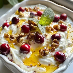 Creamy Greek Yogurt Cranberry Dip Easy and Delicious