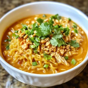Minute Thai Peanut Chicken Ramen Perfect Quick Meal