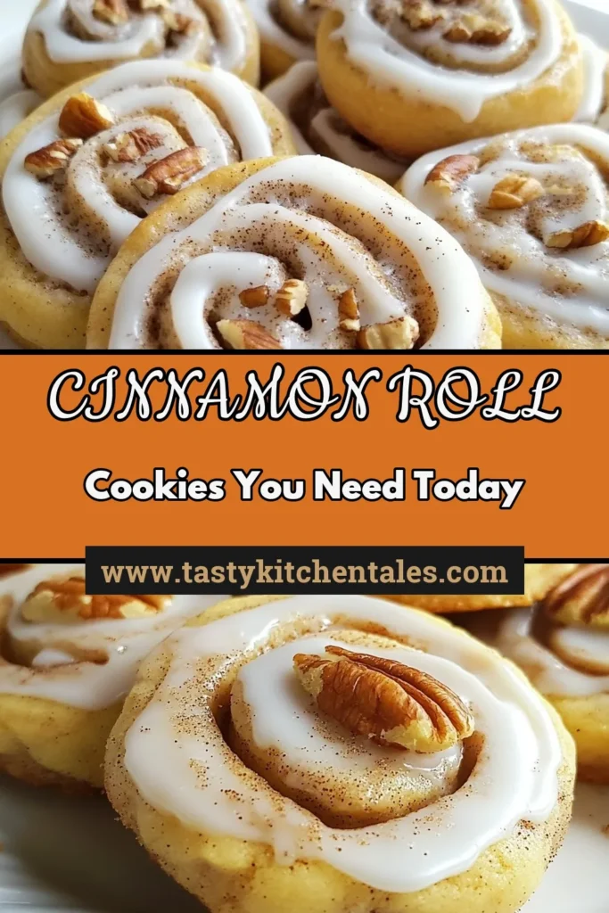 Indulge in the delightful goodness of homemade cinnamon roll cookies with this easy cinnamon cookies recipe. These soft cinnamon cookies are perfect for any occasion, combining the warm flavors of cinnamon with a sweet icing for cookies that will have everyone coming back for more. Bake a batch of these cinnamon roll cookies today and enjoy pure bliss! Don’t forget to save this recipe! #CinnamonRollCookies #EasyCinnamonCookies #HomemadeCookies #CookieIcing