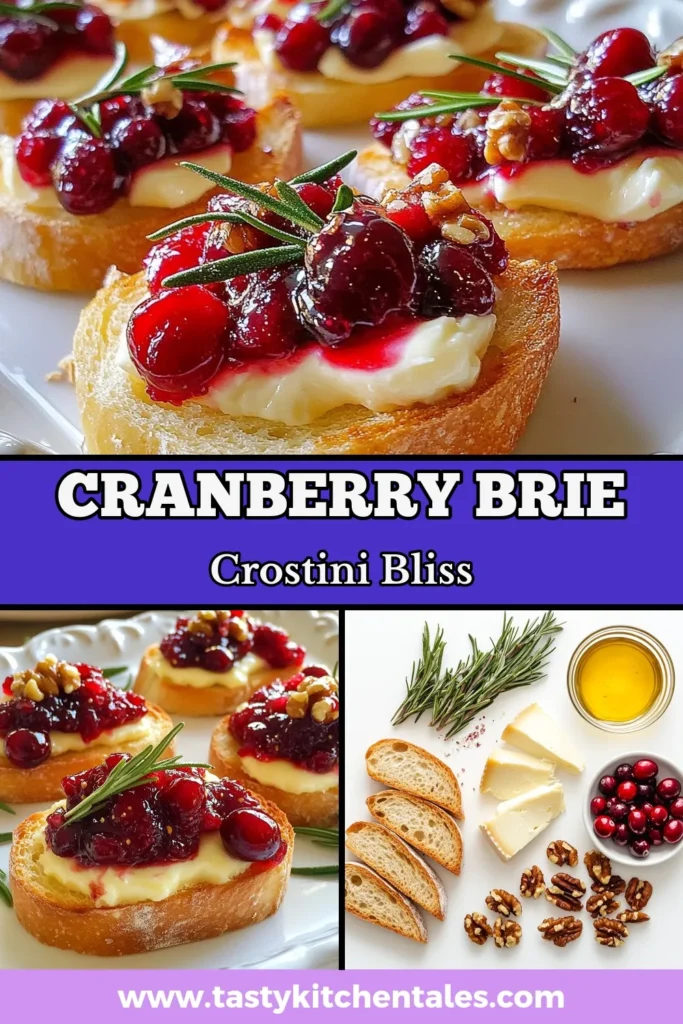 Elevate your holiday gatherings with this delightful Cranberry Brie Crostini that pairs perfectly with any festive occasion. This easy crostini recipe features layers of creamy brie cheese and homemade cranberry sauce, making it the ultimate brie cheese appetizer. Impress your guests with this simple yet elegant holiday appetizer recipe. Click to explore the full recipe and get ready to savor each bite! #Crostini #BrieCheese #HolidayAppetizer #EasyRecipes