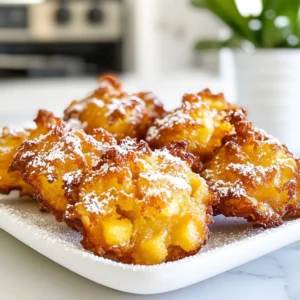 To make these tasty air fryer apple fritters, you need the following items: - 2 large apples, peeled, cored, and finely diced - 1 cup all-purpose flour - 1/2 cup granulated sugar - 1/2 teaspoon baking powder - 1/2 teaspoon ground cinnamon - 1/4 teaspoon ground nutmeg - 1/4 teaspoon salt - 1/2 cup milk - 1 large egg - 1 teaspoon pure vanilla extract - 1 tablespoon unsalted butter, melted - Powdered sugar, for dusting You can swap some ingredients if needed. For a gluten-free option, use gluten-free flour. If you need a dairy-free choice, almond milk or oat milk works great. You can also use honey or maple syrup in place of granulated sugar. Each serving of these apple fritters has about: - Calories: 150 - Fat: 5g - Carbohydrates: 25g - Protein: 2g These fritters are a fun treat! Enjoy them without too much guilt. {{ingredient_image_2}} Start by preparing a large mixing bowl. Add the two large apples, peeled, cored, and finely diced. Next, toss in 1 cup of all-purpose flour, 1/2 cup of granulated sugar, 1/2 teaspoon of baking powder, 1/2 teaspoon of ground cinnamon, 1/4 teaspoon of ground nutmeg, and 1/4 teaspoon of salt. Stir these dry ingredients until the apples are well coated. This helps the apples soak up all the yummy flavors. In another bowl, whisk together 1/2 cup of milk, 1 large egg, 1 teaspoon of pure vanilla extract, and 1 tablespoon of melted unsalted butter. Mix until smooth. Now, pour this wet mix into your bowl of dry ingredients. Gently fold them together just until combined. Don't worry about lumps; they help keep the fritters light and fluffy. Before you cook, preheat your air fryer to 350&deg;F (175&deg;C). Preheating is key. It helps the fritters cook evenly and get that nice, crispy texture. If you skip this step, your fritters might not turn out as great. They could be soggy or unevenly cooked. So, make sure your air fryer is hot and ready! Now it's time to cook! Use a spoon or cookie scoop to drop tablespoons of batter into the air fryer basket. Leave space between each fritter so they can puff up while cooking. Air fry the fritters for 10 to 12 minutes. Halfway through, flip each fritter carefully. This ensures they turn golden brown and crisp on both sides. Once they are done, take them out and let them cool on a wire rack for a few minutes. Finally, dust them with powdered sugar for a sweet finish before serving. Enjoy your tasty apple fritters! To make the best fritters, focus on the batter's texture. You want it to be thick, but not too dry. Here are some steps to ensure success: - Use fresh apples: Choose crisp apples like Granny Smith for a nice bite. - Dicing apples: Cut them finely. This allows the pieces to blend well with the batter. - Don&rsquo;t overmix: Mix just until combined. A few lumps in the batter are fine. This keeps the fritters light and fluffy. Certain errors can ruin your fritters. Here are some common pitfalls to watch out for: - Overmixing the batter: This can make your fritters dense. Remember, gentle mixing is key. - Crowding the air fryer: Give each fritter space. They need room to cook evenly and expand. - Wrong temperature settings: Always preheat your air fryer to 350&deg;F. This helps achieve that perfect golden color. Serving your fritters can elevate the experience. Here are some great ideas: - Dipping sauces: Serve with caramel or chocolate sauce for added sweetness. - Garnish: Dust the fritters with powdered sugar for a nice touch. - Presentation: Arrange them on a nice platter. A sprinkle of cinnamon adds charm and flavor. Pro Tips Choose the Right Apples: For the best flavor and texture, use a mix of sweet and tart apples, such as Granny Smith and Honeycrisp. Don&rsquo;t Overmix: Gently fold the wet and dry ingredients to keep the fritters light and fluffy. Overmixing can lead to dense fritters. Adjust Cooking Time: Different air fryers may have slightly different cooking times, so keep an eye on the fritters to avoid overcooking. Experiment with Toppings: Try adding a drizzle of caramel sauce or a sprinkle of chopped nuts for added flavor and texture. {{image_4}} You can make your fritters even better! Try adding nuts, like walnuts or pecans. They give a nice crunch. You can also mix in chocolate chips for a sweet surprise. For a warm, cozy flavor, add more spices, like ginger or cloves. These simple changes can bring new life to your fritters and keep things exciting! Fritters are not just for apples! You can use other fruits, too. Pears work great and add a juicy texture. For fall, try pumpkin instead of apples. Just make sure to adjust the spices to match. You can use cinnamon and nutmeg to keep that warm flavor. These variations make your fritters perfect for any season! Want a plant-based fritter? Just swap a few ingredients. Use almond milk or oat milk instead of regular milk. Replace the egg with a flax egg or applesauce. This keeps the fritters moist. You can also find vegan butter to use in the recipe. These small changes keep the fritters tasty and friendly for everyone! To keep your fritters fresh, place them in an airtight container. Line the container with paper towels. This will help absorb moisture. Store the fritters in the fridge for up to three days. If you want to keep them longer, freeze them. Place them in a freezer-safe bag after cooling. Make sure to remove as much air as possible. To reheat your fritters, I recommend using an air fryer. Preheat the air fryer to 350&deg;F (175&deg;C). Place the fritters in the basket in a single layer. Heat them for about 5 minutes. This will keep them crispy. You can also use an oven for reheating. Place them on a baking sheet and heat at the same temperature for about 7 minutes. If stored properly, fritters can last about 3 days in the fridge. In the freezer, they can last up to 2 months. After that, they may lose their taste and texture. Always check for any signs of spoilage before eating. Yes, you can use whole wheat flour. It adds a nutty flavor and makes the fritters heartier. However, the fritters may become denser than those made with all-purpose flour. You might want to mix half whole wheat and half all-purpose for a lighter texture. Look for a golden-brown color on the fritters. They should feel firm to the touch and not doughy inside. If you cut one open, the inside should not be wet. This means they are cooked through. You can prepare the batter in advance and store it in the fridge for a day. Just mix it again before cooking. You can also cook the fritters and keep them in the fridge. Just reheat them in the air fryer for a few minutes to restore their crispiness. In this article, we covered how to make delicious apple fritters. We explored key ingredients, easy substitutions, and their nutritional facts. I shared step-by-step instructions for mixing batter and cooking fritters in an air fryer. You learned helpful tips for perfect fritters, common mistakes to avoid, and fun serving ideas. We also discussed variations, storage tips, and answered common questions. With these insights, you can create tasty apple fritters that suit your taste and dietary needs. Enjoy experimenting in your kitchen!