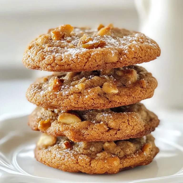 - 1 cup unsalted butter, softened to room temperature - 1 cup packed brown sugar - 1/2 cup granulated sugar - 2 large eggs, at room temperature - 2 1/2 cups all-purpose flour - 1 tablespoon chai spice blend - 1 teaspoon baking soda - 1/2 teaspoon fine salt - 1 teaspoon pure vanilla extract - 1/2 cup chopped walnuts (optional) - 1/2 cup raisins or dried cranberries (optional) You can add chopped walnuts for a nice crunch. Walnuts give a rich flavor that works well with the spices. Raisins or dried cranberries can add sweetness and chewiness to each bite. These optional ingredients can make your cookies even more delightful. The chai spice blend is a mix of warm flavors. It includes: - Ground cardamom - Ground cinnamon - Ground ginger - Ground cloves Each spice brings its own taste. Together, they create a cozy and inviting flavor profile. This blend is key to making your cookies feel like a warm hug on a chilly day. {{ingredient_image_2}} First, set your oven to 350°F (180°C). This is the perfect temperature for baking. Next, line two baking sheets with parchment paper. This will help the cookies bake evenly and not stick. In a large bowl, add the softened butter, brown sugar, and granulated sugar. Use a hand mixer or stand mixer to beat them together. Mix until it gets light and fluffy. This should take about 2-3 minutes. Next, add the eggs one by one. Make sure to mix each egg in well before adding the next. Finally, stir in the vanilla extract. In another bowl, whisk together the all-purpose flour, chai spice blend, baking soda, and salt. Make sure the dry ingredients are well mixed. This step is key for even flavor in every cookie. Now, slowly add the dry mix to the wet mix. Stir until just combined. Don’t overmix, or your cookies may be tough. If you want, gently fold in chopped walnuts and raisins or dried cranberries for extra flavor. Using a cookie scoop or spoon, drop rounded balls of dough onto the prepared sheets. Leave at least 2 inches of space between each cookie. Bake for 10-12 minutes. You want the edges to be a light golden brown. The centers may look a little underbaked, but they will firm up. After baking, let the cookies rest on the sheets for about 5 minutes before moving them to a rack to cool. Enjoy your tasty chai cookies! To get soft and chewy cookies, you need to follow a few key steps. First, cream the butter and sugars well. This makes air pockets, giving your cookies a nice lift. Beat for 2-3 minutes until fluffy. Next, mix in the eggs one by one. This helps the dough stay light. When adding the dry ingredients, mix just until combined. Overmixing can make your cookies tough. You want to see some flour bits still visible. If you want a crunchy cookie, fold in more nuts. For softer cookies, skip the nuts or add more raisins. Accurate measuring is crucial for great cookies. Use the spoon and level method for flour. First, fluff up the flour in its container. Then, spoon it into your measuring cup without packing it down. Finally, level it off with a knife. For brown sugar, pack it tightly into the cup. This helps keep your cookies moist. For spices, like the chai blend, use a measuring spoon. This ensures you get the right flavor without being too strong. After baking, let your cookies cool on the sheet for 5 minutes. This step helps them set and makes them easier to move. Then, transfer them to a wire rack to cool completely. To store them, place the cookies in an airtight container. They can last about a week at room temperature. For longer storage, freeze them in a zip-top bag. Just make sure to separate layers with parchment paper. This keeps them from sticking together. Pro Tips Chill the Dough: For thicker cookies, chill the dough in the refrigerator for at least 30 minutes before baking. This helps prevent spreading and gives you a chewier texture. Use Fresh Spices: Ensure your chai spices are fresh for the best flavor. If possible, grind whole spices just before using them for maximum aroma and taste. Don't Overbake: Keep an eye on the cookies in the oven. They should be lightly golden at the edges but still soft in the center. They will firm up as they cool. Customize Your Add-ins: Feel free to swap out walnuts and raisins for your favorite mix-ins like pecans, chocolate chips, or dried apricots to create your unique flavor combinations. {{image_4}} You can make these cookies even more fun with add-ins. Chocolate chips work well. They add sweetness and a rich taste. Use semi-sweet or dark chocolate to balance the chai spices. You can also try butterscotch chips or white chocolate. Nuts like pecans or almonds add crunch. Dried fruits like apricots or figs give a chewy texture. Mix and match to find your favorite combo. The chai spice blend is key to these cookies. You can tweak the spices to fit your taste. If you love cinnamon, add more. For a spicier bite, increase the ginger or cardamom. You can even add a pinch of black pepper for extra heat. Try using fresh spices if you have them. They can elevate the flavor of your cookies. Experiment until you create your perfect mix. If you need a gluten-free option, it’s easy to adapt this recipe. Replace all-purpose flour with a gluten-free flour blend. Look for blends made for baking to ensure good texture. You may need to adjust the liquid a bit. Add a bit more almond milk or water if the dough feels dry. The cookies may spread less, so keep an eye on them while baking. Enjoy your tasty gluten-free chai cookies! To keep your Taylor Swift Chai Cookies fresh, place them in an airtight container. Line the bottom with parchment paper to absorb moisture. This method helps the cookies stay soft and tasty. Store them at room temperature for up to a week. You can also use wax paper between layers if you stack them. If you want to save some cookies for later, freezing is a great option. First, let the cookies cool completely. Then, place them in a single layer on a baking sheet. Freeze them for about an hour. Once frozen, transfer them to a freezer-safe bag or container. This helps prevent freezer burn. They can last up to three months in the freezer. When you’re ready to enjoy, just thaw them at room temperature. Taylor Swift Chai Cookies have a good shelf life. If stored properly in an airtight container, they last about a week at room temperature. If frozen, they stay fresh for up to three months. Always check for any signs of spoilage before eating. Enjoy your cookies while they are at their best! Yes, you can. Brown sugar adds moisture and flavor. White sugar gives a crispier cookie. You can mix both for balance. Try using coconut sugar for a healthier option. It will change the taste slightly. Experiment to find your favorite blend. To make these cookies vegan, swap the butter for a plant-based spread. Use flaxseed or chia seeds mixed with water instead of eggs. For every egg, mix 1 tablespoon of ground flax or chia with 2.5 tablespoons of water. Let it sit for a few minutes until it thickens. This will help bind the cookies. Serve these cookies warm with a cup of chai tea. You can stack them on a fancy plate for a nice look. Dust them lightly with powdered sugar for a sweet touch. Pairing with ice cream is also delicious. The warm cookies and cold ice cream make a great combo. Yes, you can swap nuts and dried fruits. Use chocolate chips for a sweeter taste. Or, add dried apricots for a fruity twist. If you prefer no mix-ins, feel free to leave them out. The base cookie will still taste great! This blog post covers how to make delicious chai cookies from start to finish. We explored the key ingredients, step-by-step instructions, and helpful tips for perfect texture. You can even customize your cookies with fun add-ins. In conclusion, these chai cookies are tasty and easy to make. Don’t hesitate to experiment with different flavors and textures. Enjoy baking and sharing these delightful treats with others!