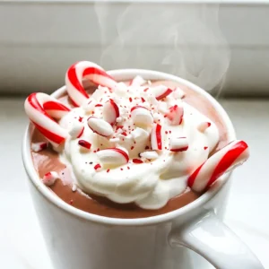 Here are the simple ingredients you need for your Crockpot Peppermint Hot Chocolate: - 4 cups of milk (dairy or dairy-free options) - 1 cup heavy cream or coconut cream - 1 cup semi-sweet or dark chocolate chips - 1/2 cup unsweetened cocoa powder - 1/2 cup granulated sugar - 1 teaspoon vanilla extract - 1/2 teaspoon peppermint extract - Whipped cream for topping - Crushed peppermint candies or candy canes for garnish Using these ingredients, you can create a rich and creamy hot chocolate. I love using almond milk for a lighter taste or coconut cream for a rich, smooth texture. The chocolate chips and cocoa powder work together to make it extra chocolatey. Adding vanilla and peppermint extracts brings in delightful flavors. You can also adjust the sweetness by adding more sugar if you prefer. The whipped cream and crushed candies make it look festive and taste amazing. This hot chocolate is perfect for sharing with family or friends on a chilly day. {{ingredient_image_2}} - Combine 4 cups of milk and 1 cup of heavy cream in the crockpot. - Add 1 cup of chocolate chips, 1/2 cup of cocoa powder, and 1/2 cup of sugar. - Whisk until all ingredients are mixed. No dry bits should remain. - Set your crockpot to low heat and cover it. - Stir the mixture every 30 minutes for 2 hours. This helps it heat evenly. - After 2 hours, remove the lid. Add 1 teaspoon of vanilla extract and 1/2 teaspoon of peppermint extract. - Stir until the mixture is smooth and creamy. - Taste and adjust the flavors if needed. Add more sugar or peppermint if you want. - Serve in mugs with whipped cream on top. - Finish with crushed peppermint candies or candy canes for a festive touch. - Use heavy cream and semi-sweet chocolate chips for a rich taste. - Adjust cocoa powder and sugar for your sweetness preference. Start with half a cup of sugar, then taste and add more if needed. - For a bolder taste, use more peppermint extract. - Try different holiday toppings like marshmallows or chocolate shavings. Each topping adds its own fun twist. - Stir every 30 minutes to prevent sticking. This keeps your hot chocolate smooth and creamy. - Consider using a liner for easy cleanup. Just lift it out when you&rsquo;re done, and you&rsquo;re all set! Pro Tips Use Quality Chocolate: The flavor of your hot chocolate largely depends on the quality of the chocolate used. Opt for high-quality chocolate chips or bars for the best taste. Adjust Sweetness: Taste your mixture before serving and adjust the sweetness to your preference. You can add more sugar or even a splash of sweetened condensed milk for extra richness. Add Spice: For a warm twist, consider adding a pinch of cinnamon or nutmeg to your hot chocolate mixture. It can enhance the flavor and make it even more comforting. Make It Ahead: This recipe is perfect for making ahead of time. Just store it in the refrigerator and reheat on the stove or in the microwave when you're ready to enjoy. {{image_4}} You can easily enjoy this hot chocolate without dairy. Use coconut milk and coconut cream for a rich taste. They create a creamy texture that feels indulgent. For a vegan option, swap in dairy-free chocolate chips. These will keep your drink sweet and chocolatey without any dairy. To take your hot chocolate to the next level, try adding a pinch of sea salt. This small addition helps balance the sweetness. You can also mix in flavored syrups. Caramel or hazelnut syrups add a unique twist. Each sip will surprise your taste buds and make it even more special. Make your hot chocolate a fun event! Create a peppermint hot chocolate bar. Set out toppings like whipped cream, crushed peppermint candies, and sprinkles. Guests can customize their drinks. Pair your hot chocolate with holiday cookies or desserts for a perfect match. These treats enhance the cozy vibe, making your gathering even more festive. Store leftover hot chocolate in an airtight container. It stays fresh in the fridge for up to 3 days. This way, you can enjoy a warm cup later without any fuss. To reheat, you can warm it on low heat in the crockpot. If you&rsquo;re in a hurry, use the microwave. Just remember to stir well before serving again. This ensures every sip is smooth and creamy. You can freeze hot chocolate for up to a month. Use freezer-safe containers to prevent freezer burn. When you're ready to enjoy, thaw it in the fridge overnight. Reheat thoroughly before serving. This way, you can have a cozy treat anytime! Yes, you can! To make this hot chocolate on the stove, follow these steps: - In a large pot, combine milk and heavy cream over medium heat. - Add chocolate chips, cocoa powder, and sugar. - Whisk until smooth and warm, but do not boil. - Stir in vanilla and peppermint extracts. - Serve with whipped cream and crushed candies on top. This method saves time and gives you a creamy drink fast! You can easily change the sweetness to your taste. Here are some tips: - Start with the 1/2 cup of sugar in the recipe. - Taste your hot chocolate before serving. - If it needs more sweetness, add a tablespoon of sugar. - Stir well and taste again. - You can also use honey or maple syrup for a different flavor. Adjust until it&rsquo;s just right for you! If you want to switch up the flavor, here are some ideas: - Use vanilla extract for a classic taste. - Try almond extract for a nutty twist. - You can also add a little cinnamon for warmth. - For a fun twist, use orange zest for a citrus kick. Feel free to get creative with your flavors! Absolutely! There are many great non-dairy choices. Here are some options: - Almond milk is light and nutty. - Oat milk is creamy and works well. - Coconut milk adds a tropical flavor. - Soy milk is thick and rich. Choose your favorite, and enjoy a tasty hot chocolate! You can make rich and creamy hot chocolate using the steps outlined. Start with the key ingredients, then mix and cook them to perfection. Don't forget to add your unique touches for flavor! You can even try dairy-free options or different toppings to suit your taste. Remember to store any leftovers properly, so you can enjoy this treat later. This recipe offers both comfort and fun, making it perfect for any cold day. Enjoy the warmth and joy it brings.