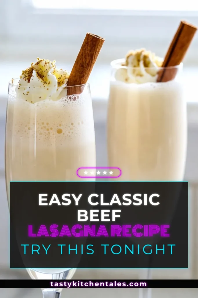 Elevate your holiday celebrations with a Sparkling Eggnog Champagne Fizz, the perfect festive eggnog drink! This Champagne Eggnog recipe mixes creamy eggnog with sparkling water for a delightful holiday fizz. Easy to make and perfect for Christmas gatherings, it’s a must-try Christmas champagne cocktail. Get the recipe now and make your holidays extra special! Don’t forget to save this delicious festive treat! #SparklingEggnog #ChampagneCocktail #HolidayFizz #FestiveDrinks