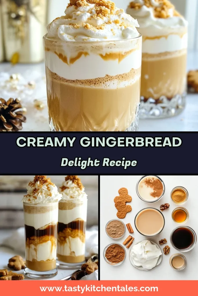 Indulge in the festive flavors of the season with this Creamy Gingerbread White Russian. This delightful Gingerbread Coffee Cocktail is a perfect Holiday Coffee Drink that combines rich coffee, almond milk, and spices like ginger and nutmeg. Try our Festive White Russian Recipe topped with whipped cream and crushed gingerbread cookies for a treat that will amaze your guests! Save this Nutmeg Gingerbread Beverage recipe for your holiday gatherings! #GingerbreadCocktail #HolidayDrinks #FestiveRecipes #CoffeeLovers