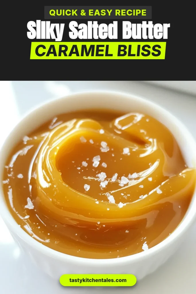 Indulge in this easy salted butter caramel recipe that will elevate your desserts! This homemade caramel sauce is not only simple to make but results in a silky caramel sauce that pairs perfectly with ice cream or fruit. With just a few ingredients, you can create a delightful sea salt caramel that everyone will love. Save this easy caramel recipe for your next sweet treat! #SaltedButterCaramel #HomemadeCaramel #EasyDesserts #CaramelSauce