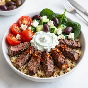 Mediterranean Steak Bowls Flavorful and Healthy Meal