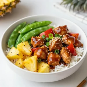 Teriyaki Pineapple Chicken Bowls Flavorful Dinner Delight